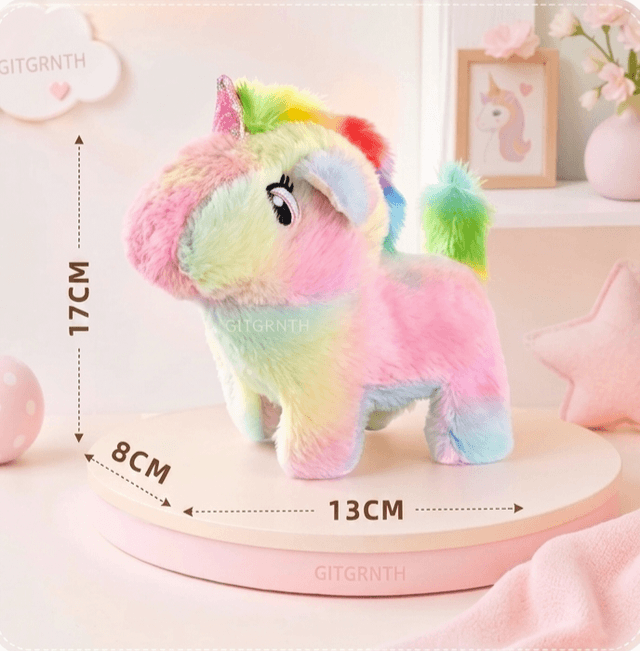 Walking Talking Rainbow Unicorn Plush