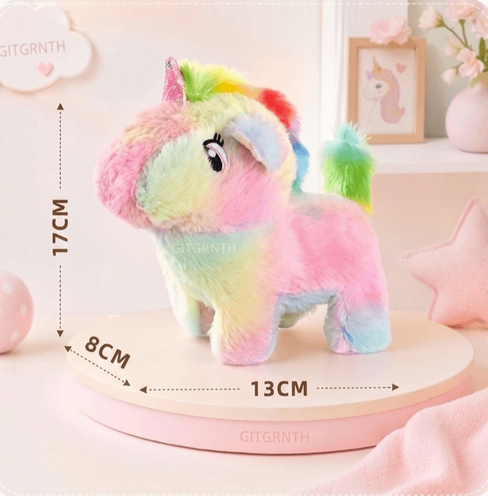 Walking Talking Rainbow Unicorn Plush